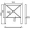 City fence element | with flat head | length: 1000 mm